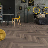 HERRINGBONE 8MM LAMINATE FERRARA OAK D3860 £22.99 SQ M