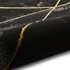 Craft 23299 Marble Effect Rug in Black