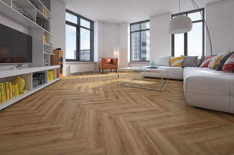 LONGEVITY SPC HERRINGBONE EW2600 HONEY OAK £ 26.99 SQ M