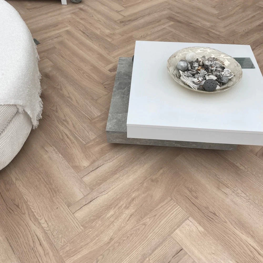 HERRINGBONE 8MM LAMINATE TOULOUSE OAK D3678 £22.99 SQ M